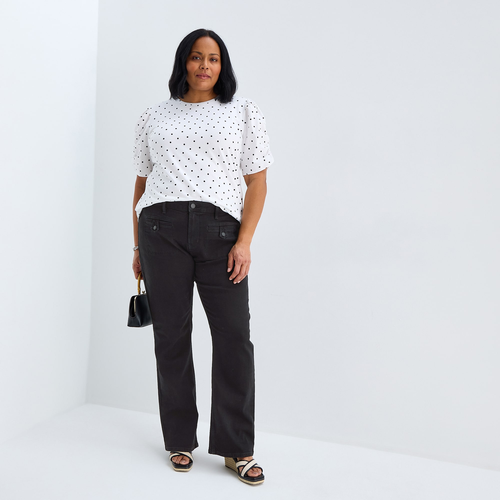 Liz Claiborne Lana Womens Plus High Rise Bootcut Jean