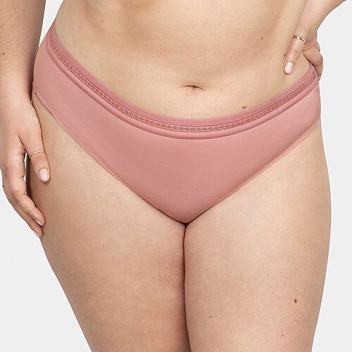 Curvy Couture Womens Briefs 1313s In Pink