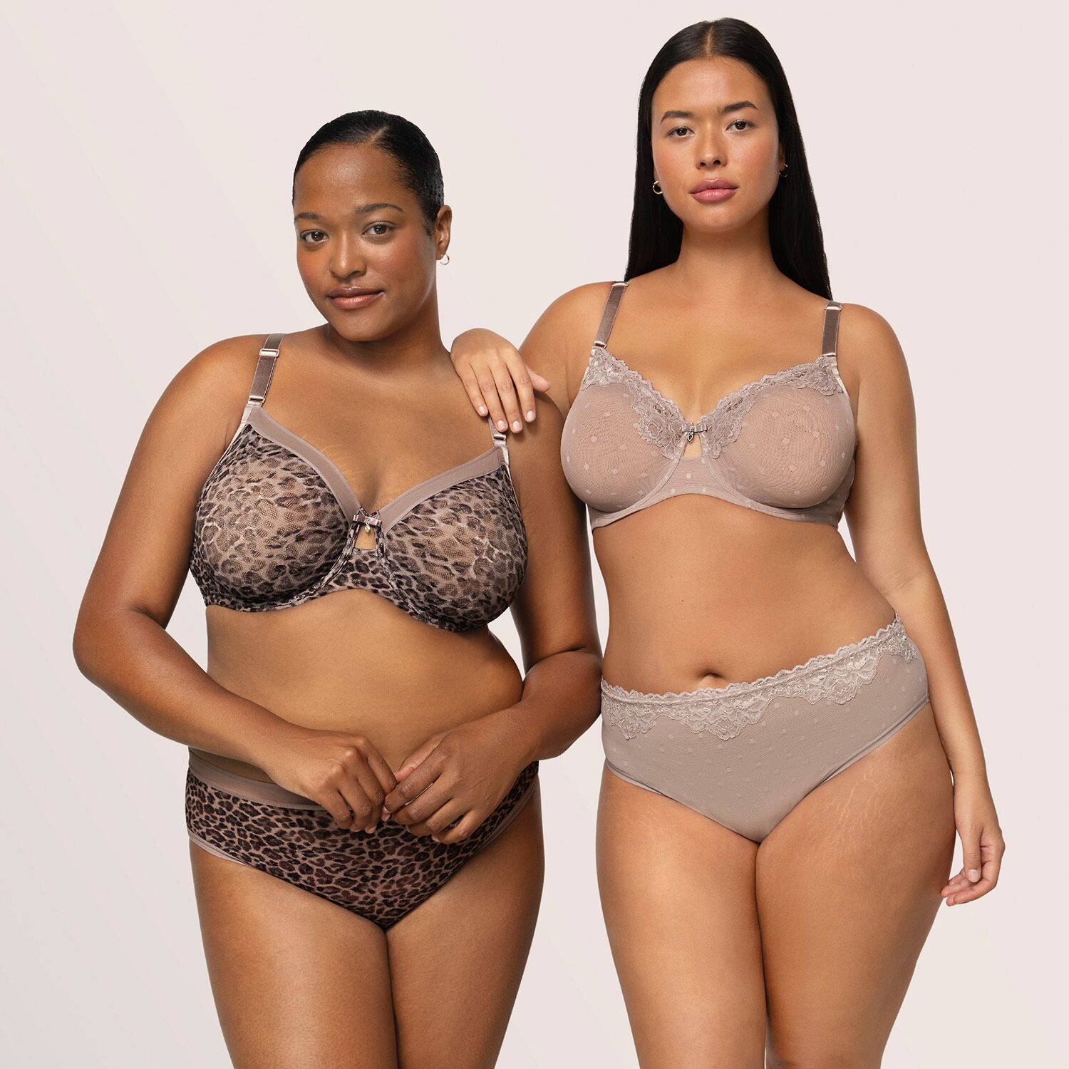 Curvy Couture Sheer Whisper High Cut Brief Panty-1608