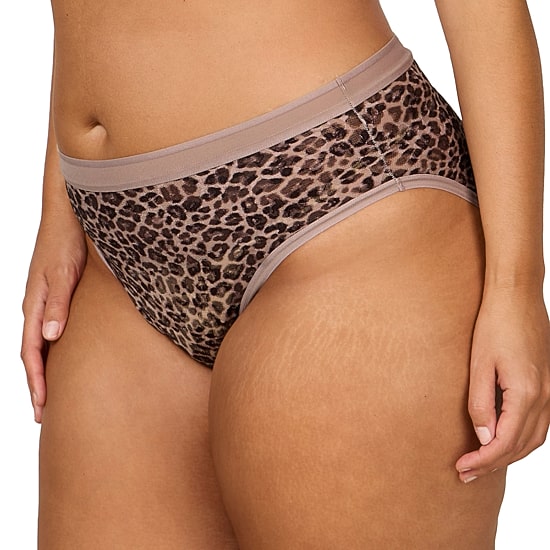 Curvy Couture No Show Lace High Cut Brief Panty - 1363