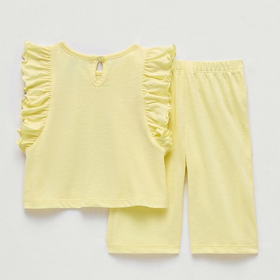 Okie Dokie Baby Girls Jersey 2-pc. Pant Set
