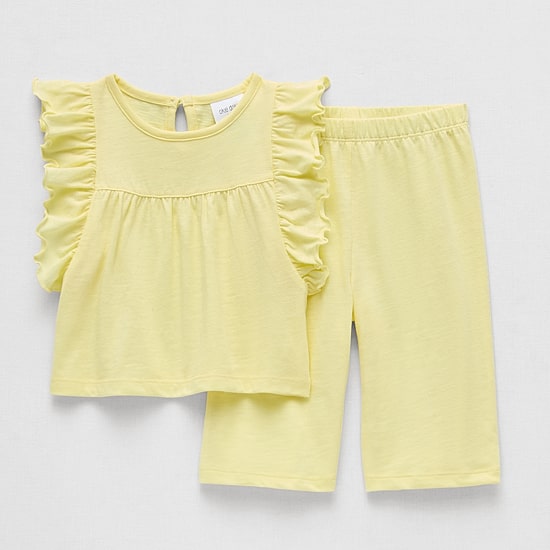 Okie Dokie Baby Girls Jersey 2-pc. Pant Set