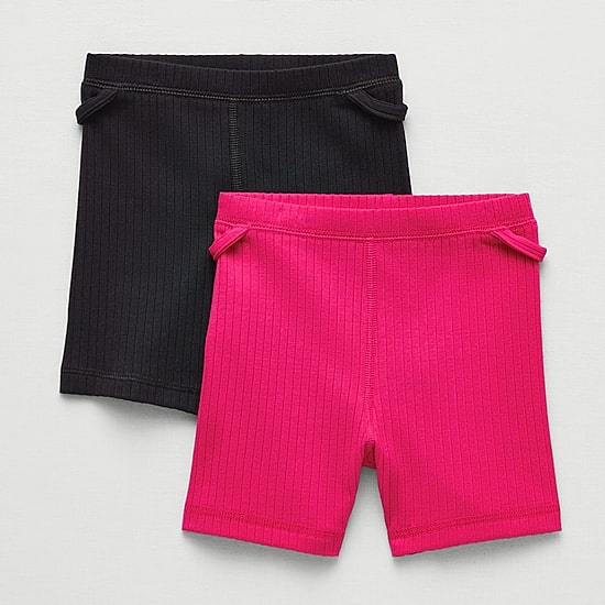 Okie Dokie Toddler Girls 3" Adaptive Easy-on + Easy-off 2-pc. Bike Short