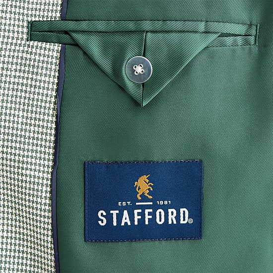 Stafford Linen Cotton Blend Mens Classic Fit Sport Coat