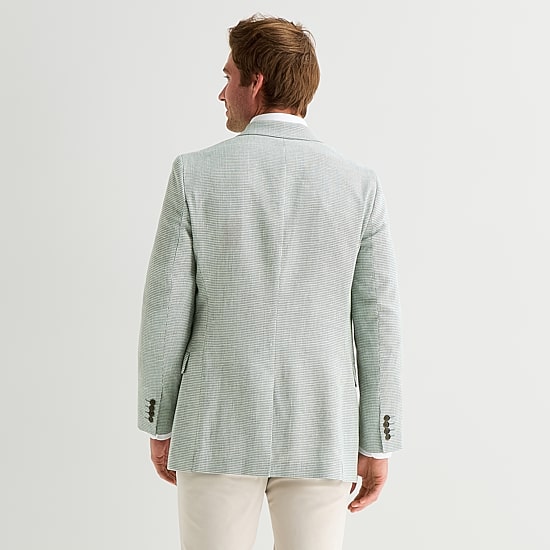 Stafford Linen Cotton Blend Mens Classic Fit Sport Coat