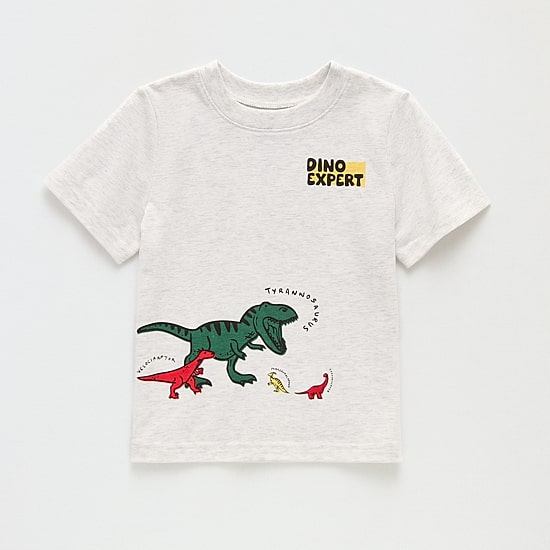 Okie Dokie Toddler & Little Boys Crew Neck Short Sleeve Regular Fit Graphic T-Shirt