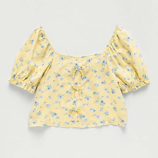 Thereabouts Little & Big Kid Girls Square Neck Short Sleeve Blouse