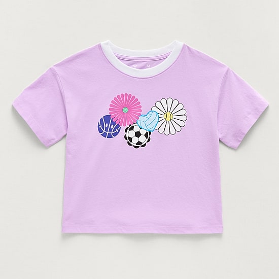 Xersion Little & Big Kid Girls Crew Neck Short Sleeve Active T-Shirt