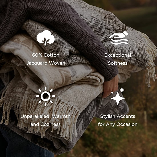 Woolrich Alberta Cotton Blend Throw