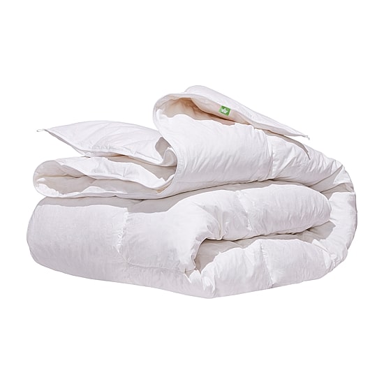 Canadian Down & Feather Company White Goose Feather & Down Duvet, Regular Weight Hypoallergenic Comforter