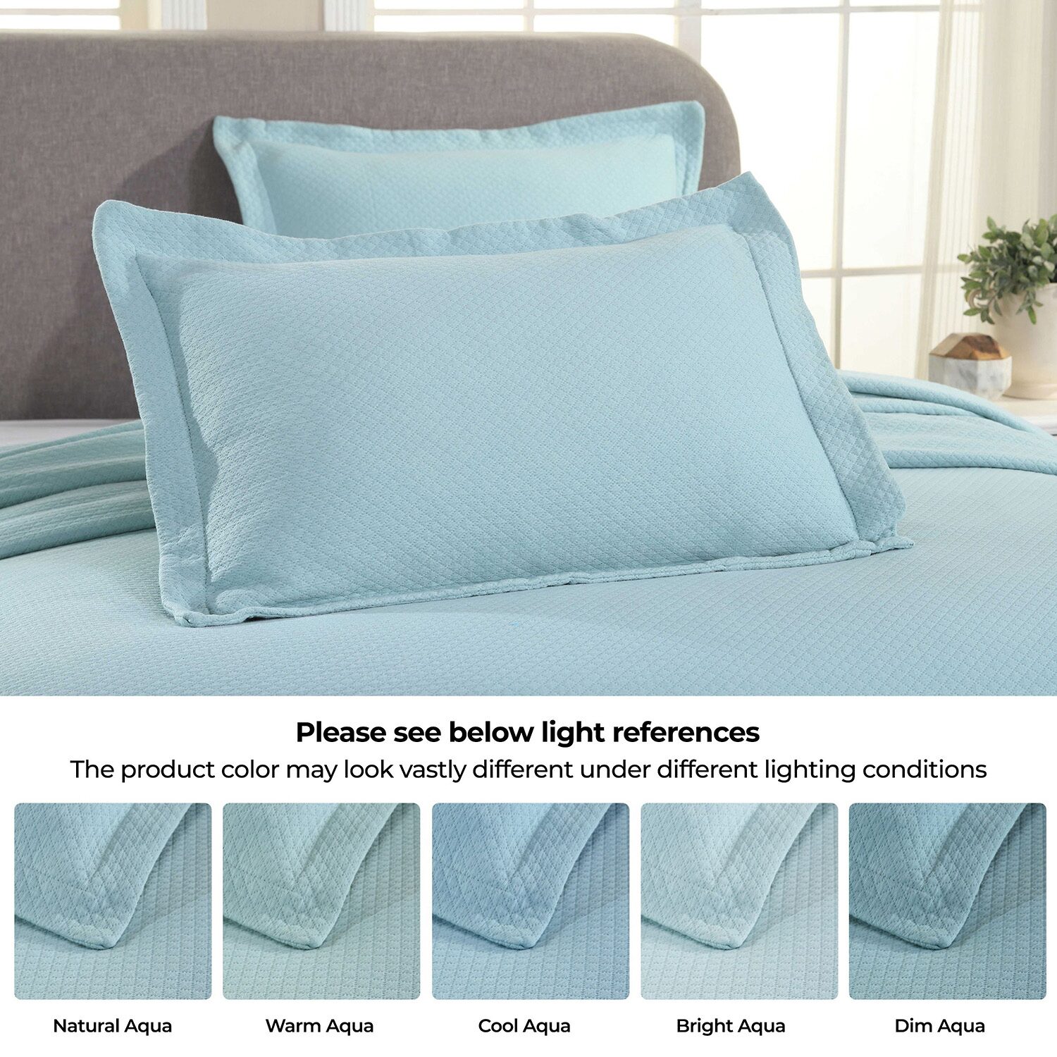 SUPERIOR® Solitaire Diamond Matelasse Geometric Jacquard Bedspread
