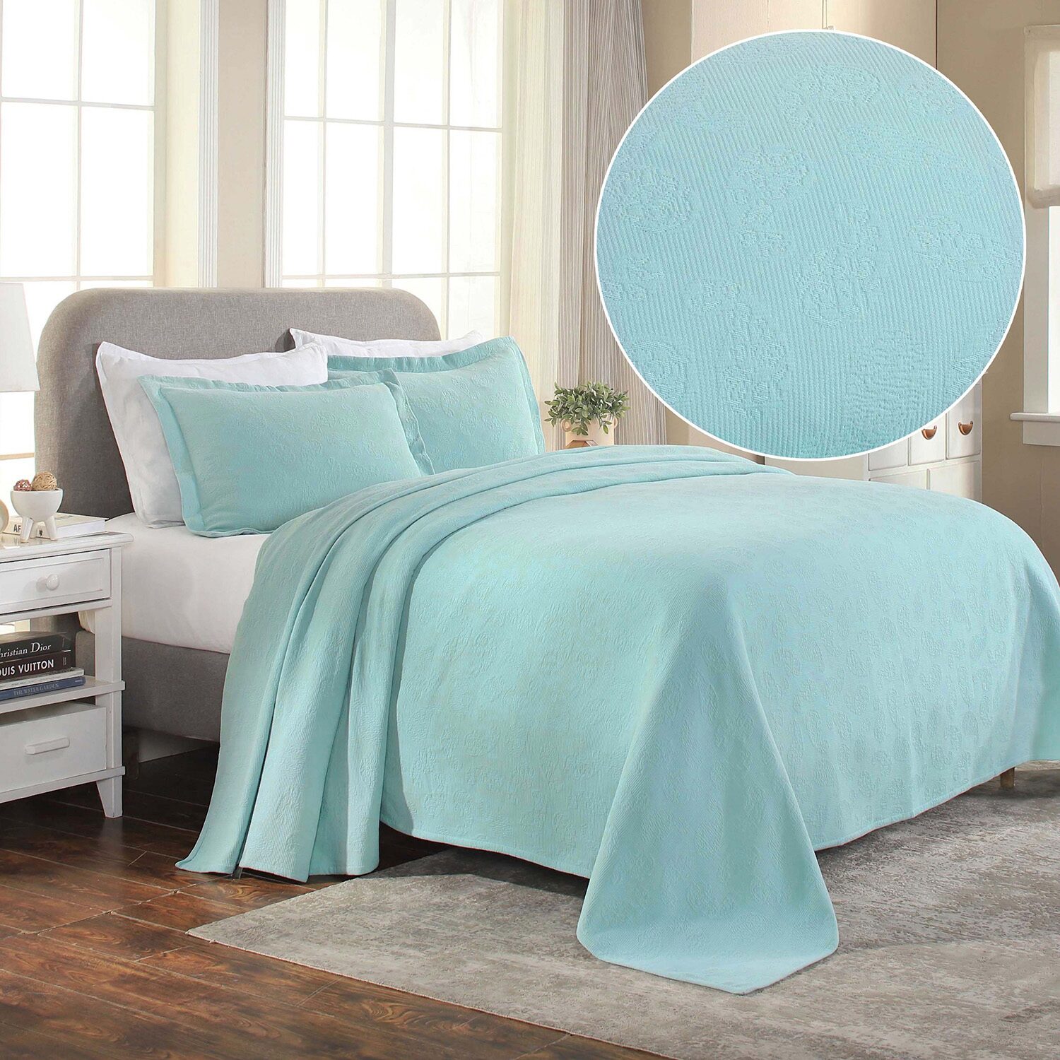 SUPERIOR® Paisley Lightweight Cotton Boho Print Bedspread