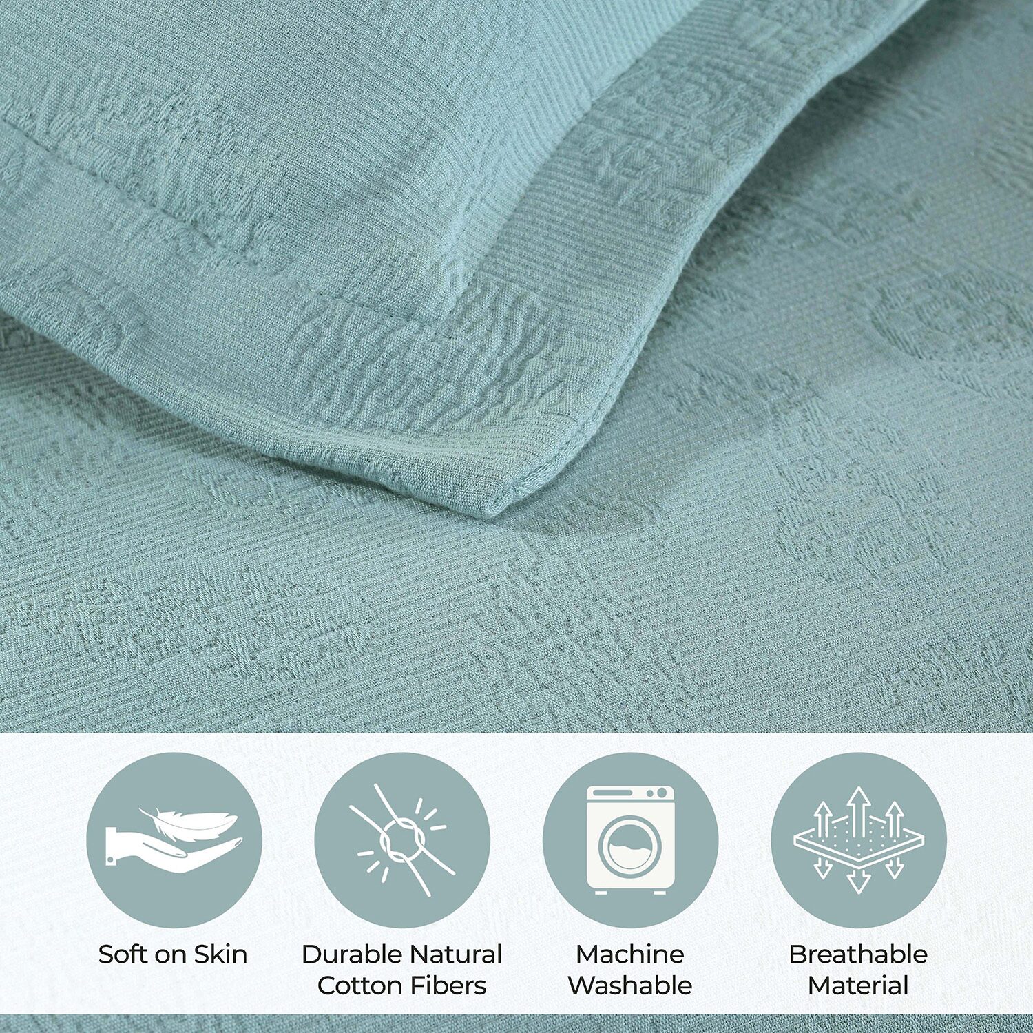 SUPERIOR® Paisley Lightweight Cotton Boho Print Bedspread