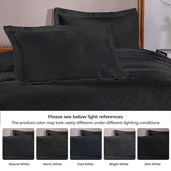 SUPERIOR® Serenity Cotton Matelasse Textured Jacquard Bedspread with Shams