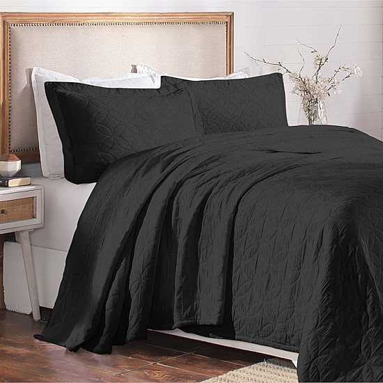 SUPERIOR® Serenity Cotton Matelasse Textured Jacquard Bedspread with Shams