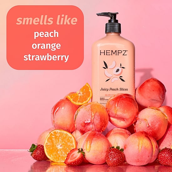 Hempz Juicy Peach Slices Body Moisturizer 17 Fl.Oz.