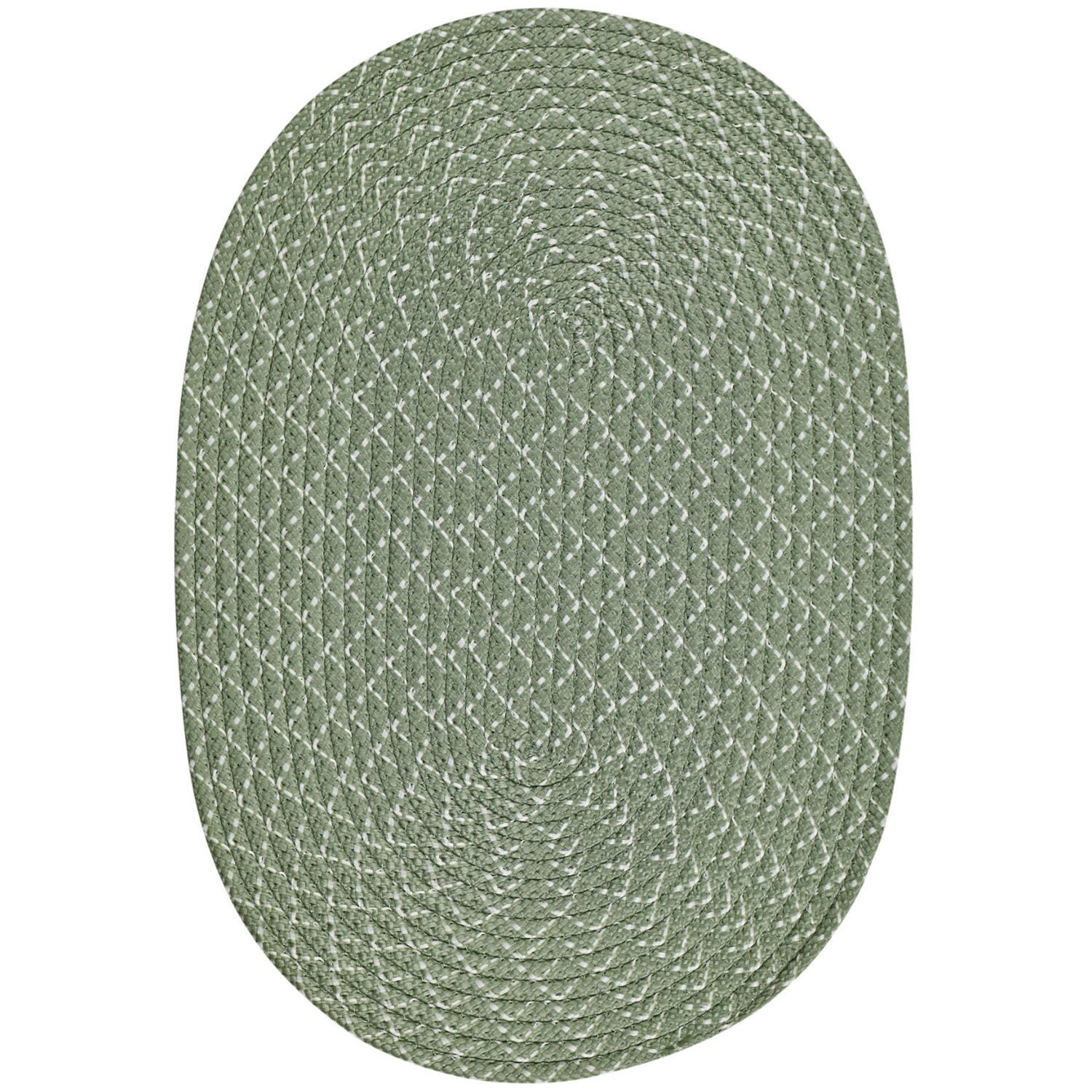 Better Trends Sunsplash Braided Reversible Indoor Outdoor Oval Accent Rug