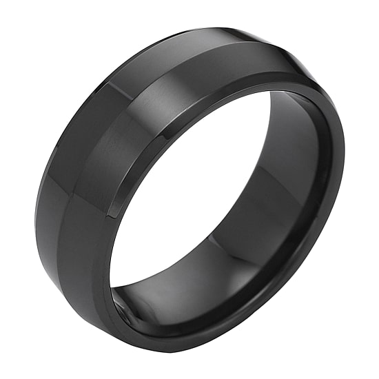 Men's 8mm Domed Band Ceramic