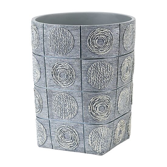 Avanti Galaxy Silver Wastebasket