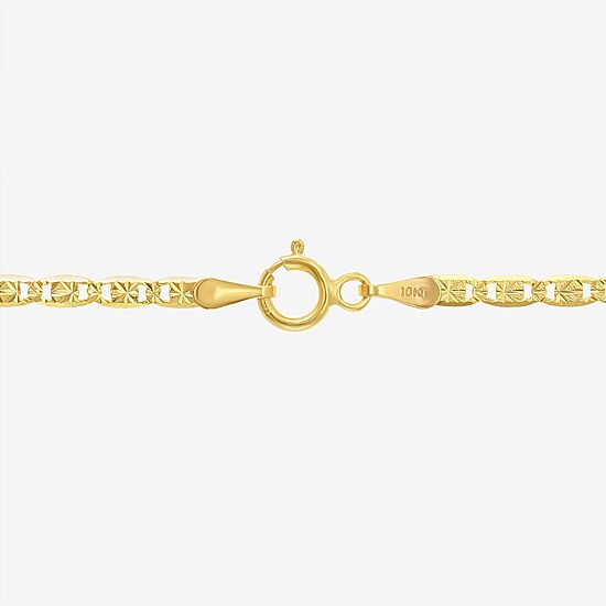 Made in Italy Mens 10K Gold 16 Inch Valentino Chain Necklace