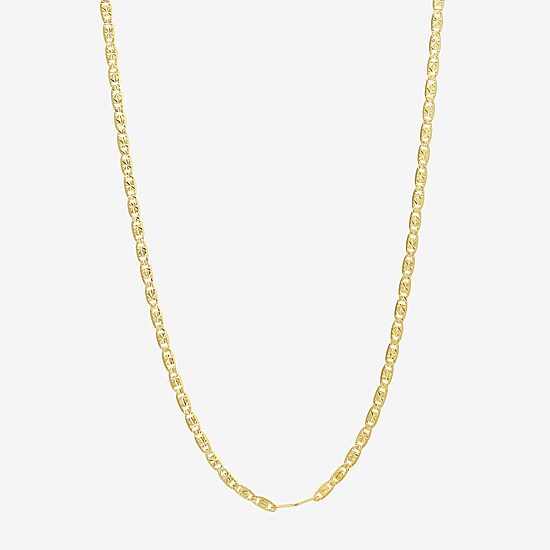 Made in Italy Mens 10K Gold 16 Inch Valentino Chain Necklace
