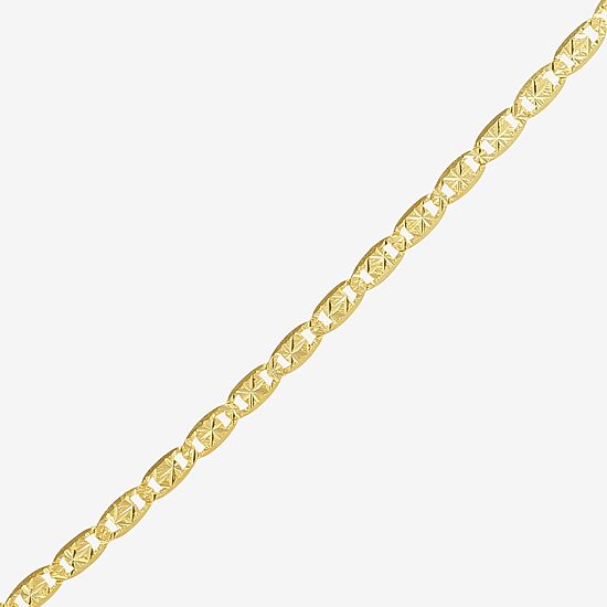 Made in Italy Mens 10K Gold 16 Inch Valentino Chain Necklace