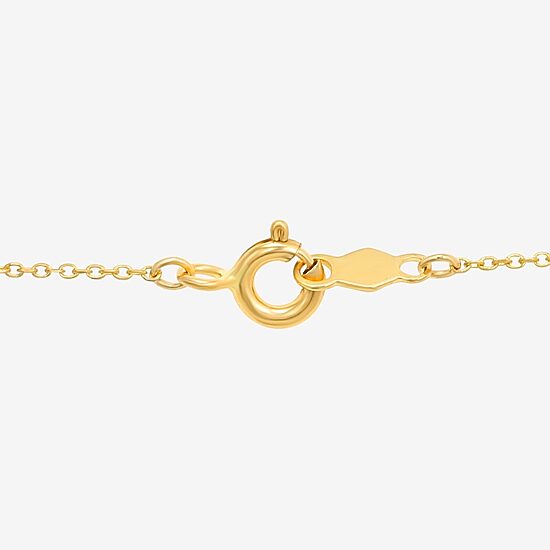Womens 10K Gold 18 Inch Y Necklace