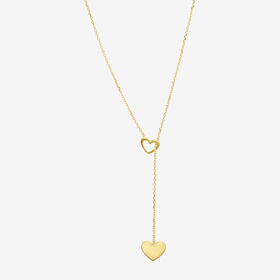 Womens 10K Gold 18 Inch Y Necklace