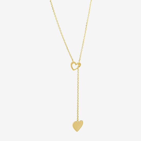 Womens 10K Gold 18 Inch Y Necklace