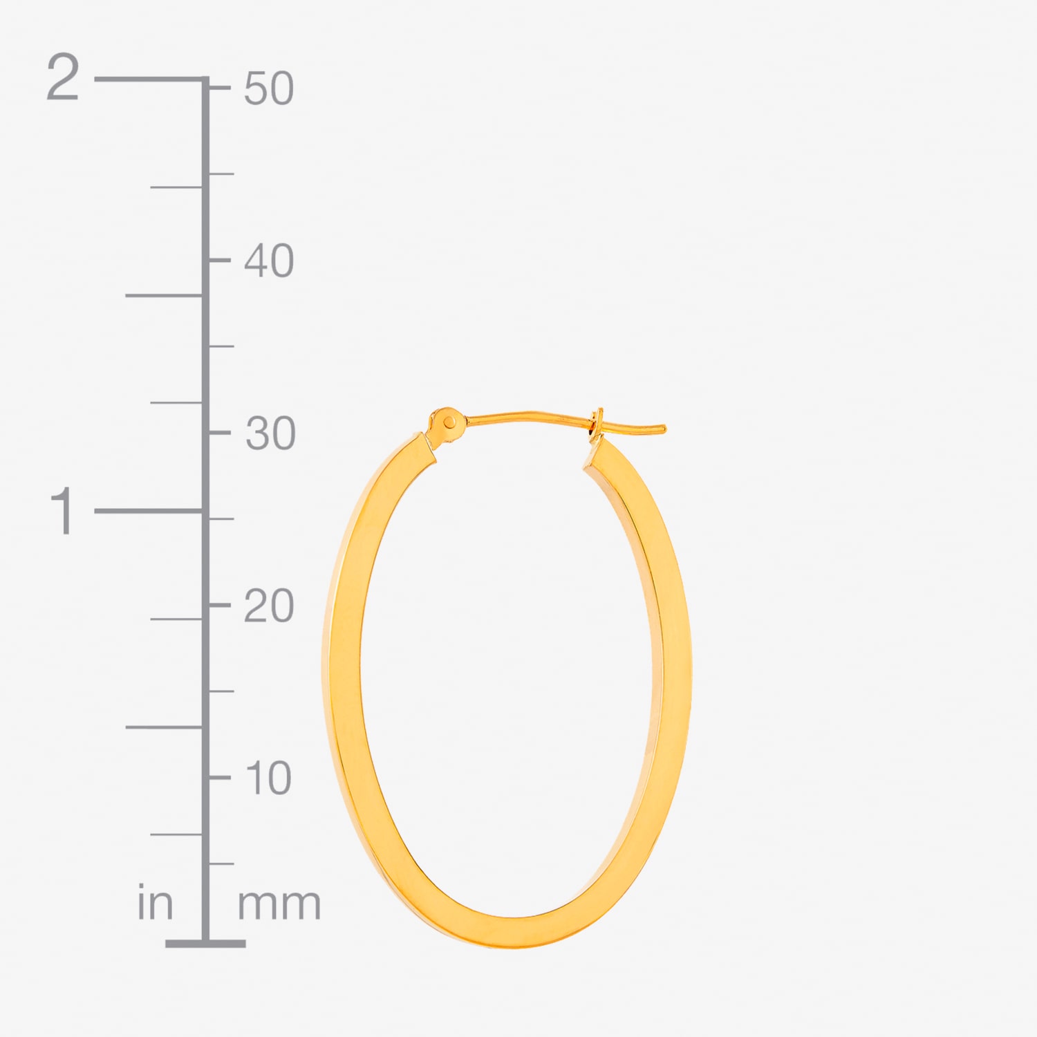 Womens 10K Gold 22mm Round Hoop Earrings
