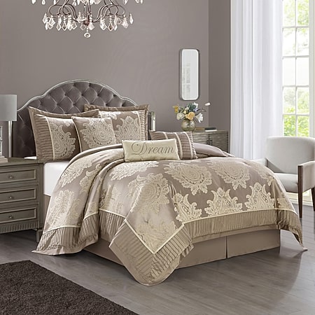 Queen Street Wallace Terracotta 4-pc. Midweight Comforter Set