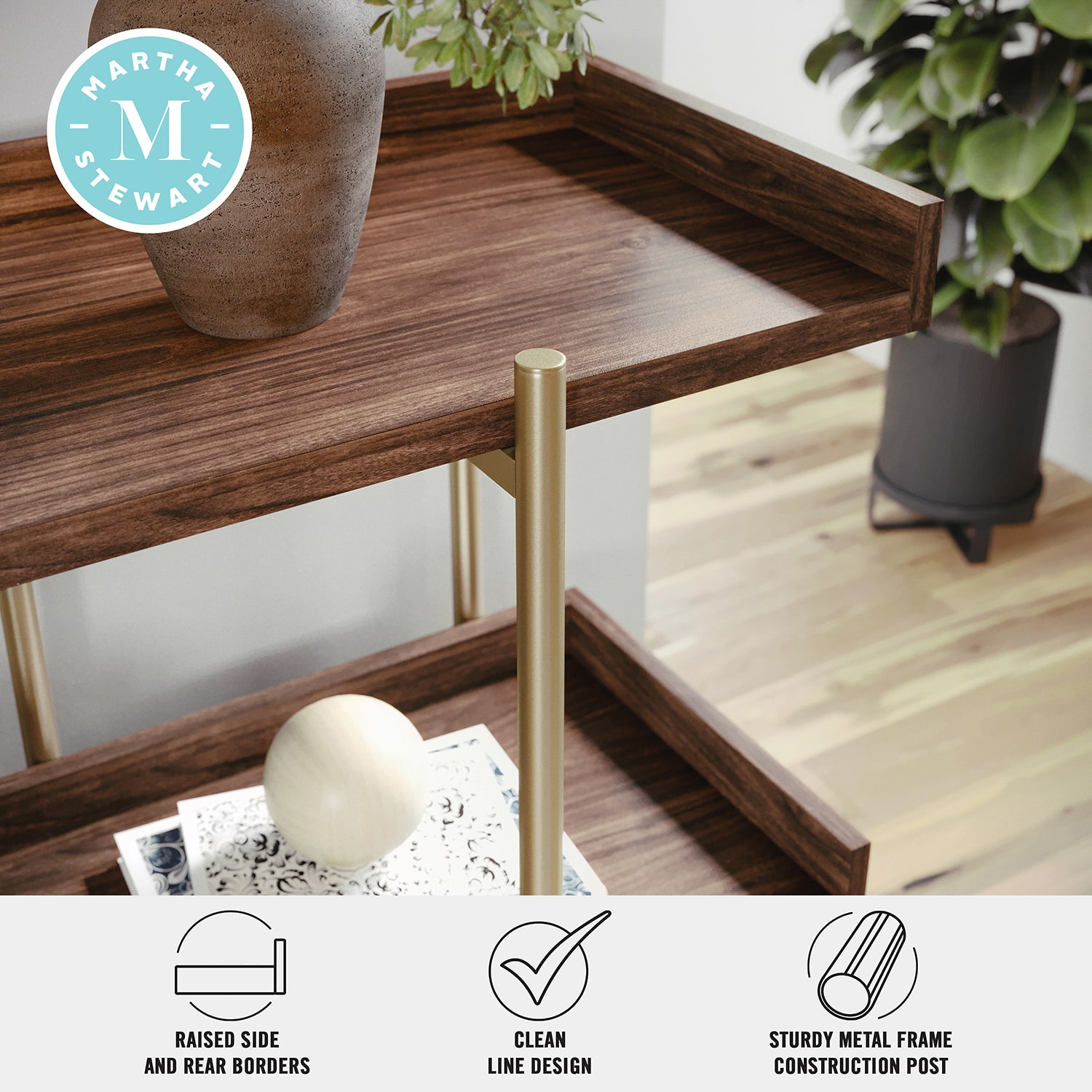 Martha Stewart 3-Shelf Bookcase