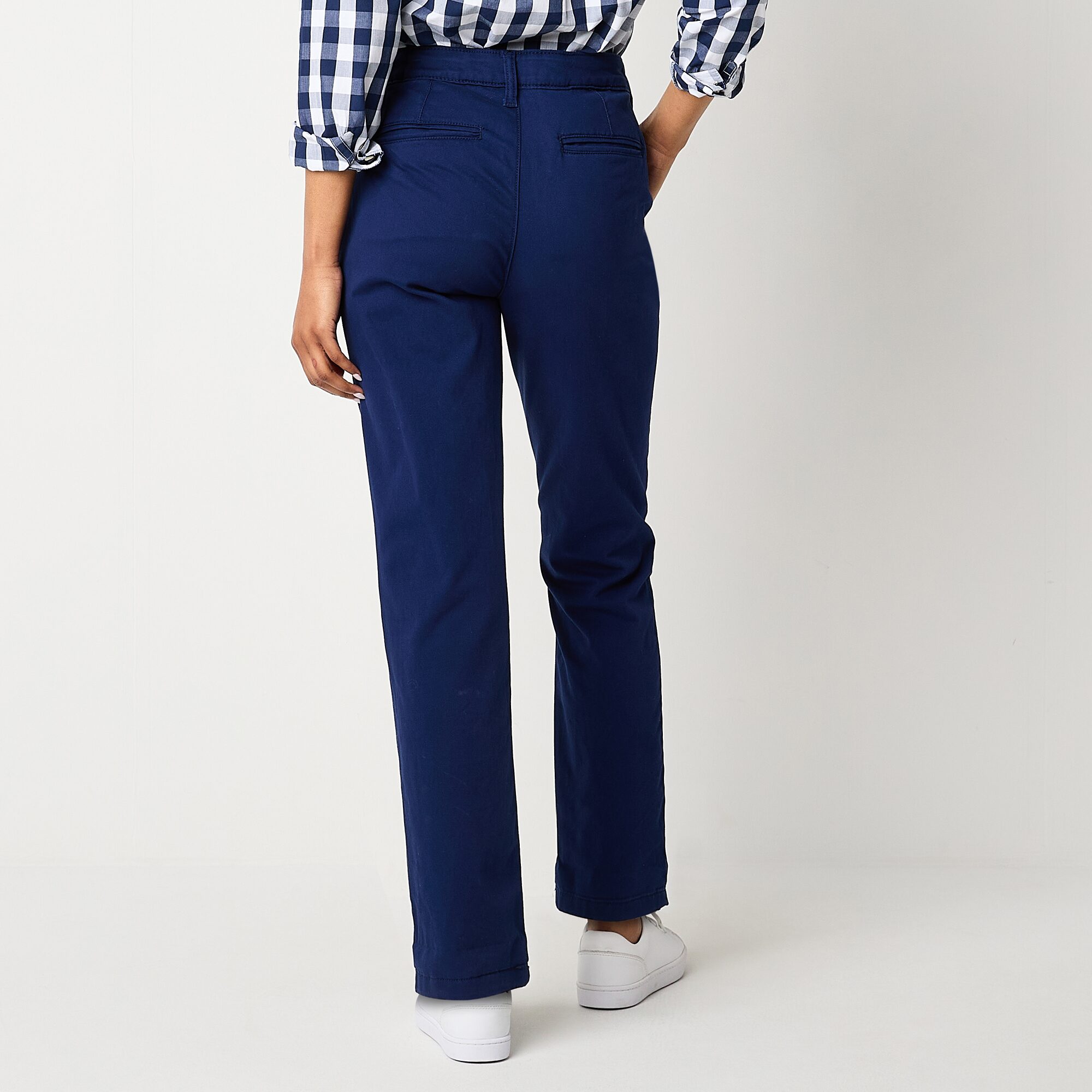 St. John's Bay Women's  Relaxed Fit Girl Friend Chino Pant