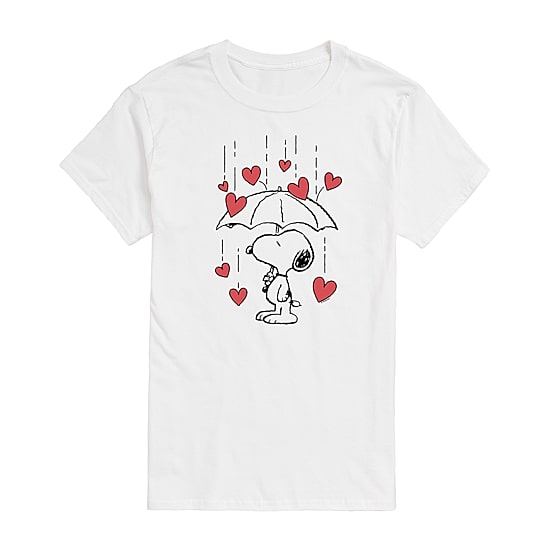 Womens Juniors Crew Neck Short Sleeve Regular Fit Peanuts Snoopy Graphic T-Shirt