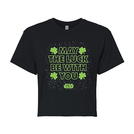 Womens Juniors Crew Neck Short Sleeve Regular Fit Star Wars Graphic T-Shirt