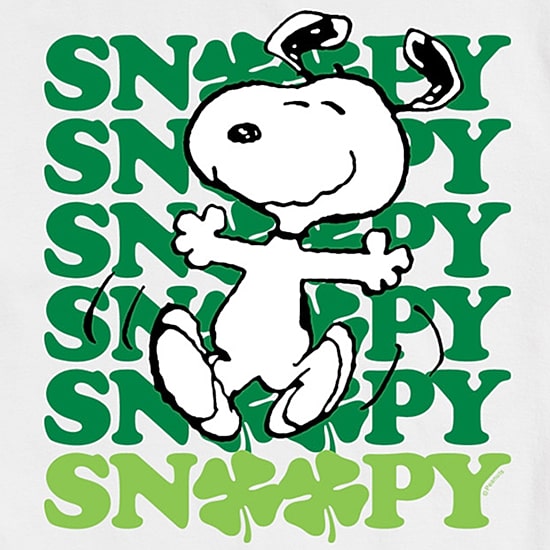 Womens Juniors Crew Neck Short Sleeve Regular Fit Peanuts Snoopy Graphic T-Shirt