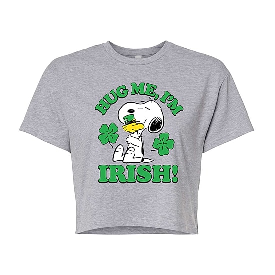 Womens Juniors Crew Neck Short Sleeve Regular Fit Peanuts Snoopy Graphic T-Shirt