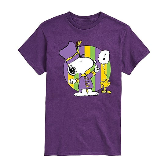 Womens Juniors Crew Neck Short Sleeve Regular Fit Peanuts Snoopy Graphic T-Shirt