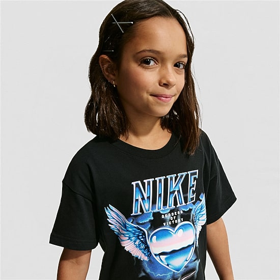 Nike Big Kid Girls Crew Neck Short Sleeve Regular Fit Graphic T-Shirt