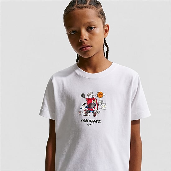 Nike Big Kid Unisex Crew Neck Short Sleeve Regular Fit Graphic T-Shirt