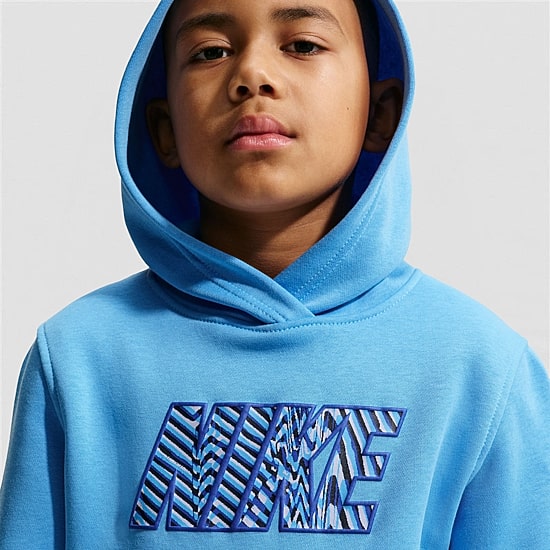 Nike Club Big Kid Unisex Long Sleeve Fleece Active Hoodie