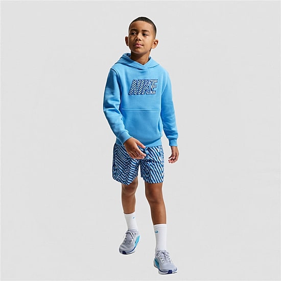 Nike Club Big Kid Unisex Long Sleeve Fleece Active Hoodie