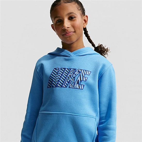 Nike Club Big Kid Unisex Long Sleeve Fleece Active Hoodie