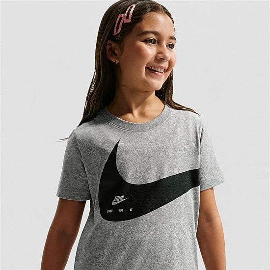 Nike Club Big Kid Unisex Crew Neck Short Sleeve Regular Fit Graphic T-Shirt