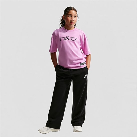 Nike Club Big Kid Unisex Wide Leg Regular Fit Fleece Sweatpant