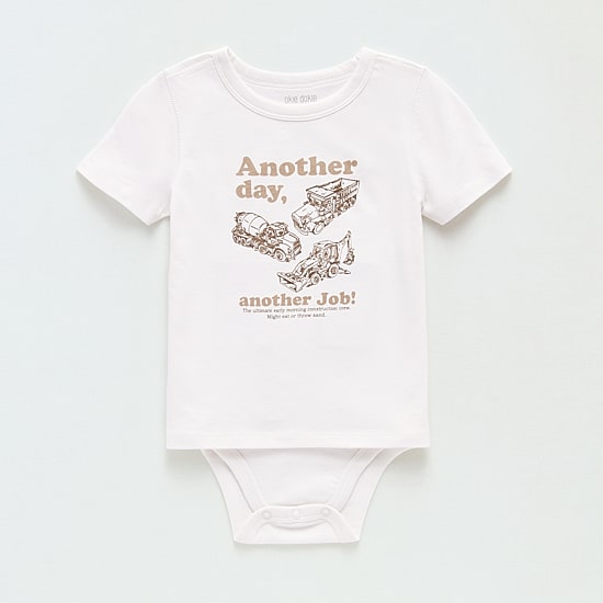 Okie Dokie Toddler Boys Bodysuit Closure Adaptive Crew Neck Short Sleeve Bodysuit