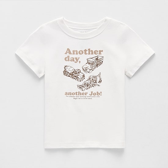 Okie Dokie Toddler Boys Round Neck Short Sleeve Adaptive Regular Fit Graphic T-Shirt