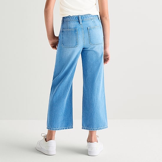 Thereabouts Little & Big Kid Girls Adjustable Waist Cropped Jean
