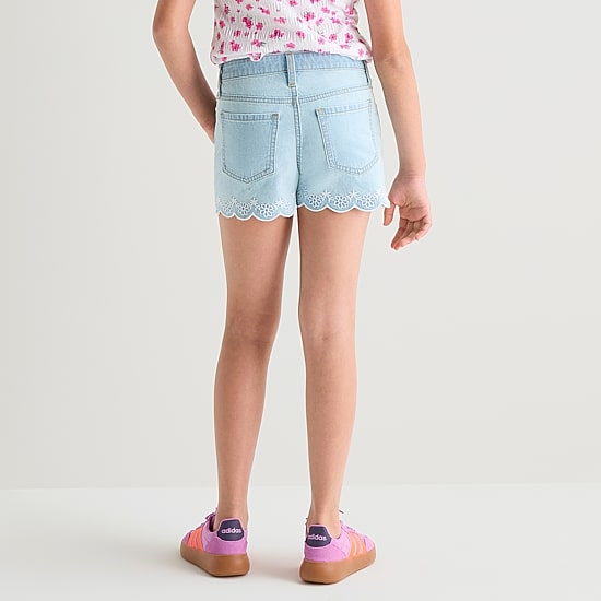 Thereabouts Little & Big Kid Girls Adjustable Waist Denim Short