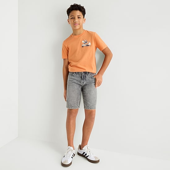 Thereabouts Little & Big Kid Boys Adjustable Waist Denim Short